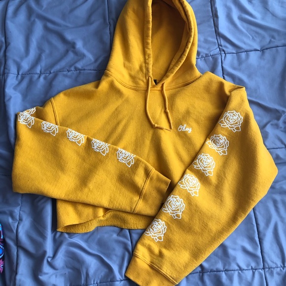 yellow obey sweater